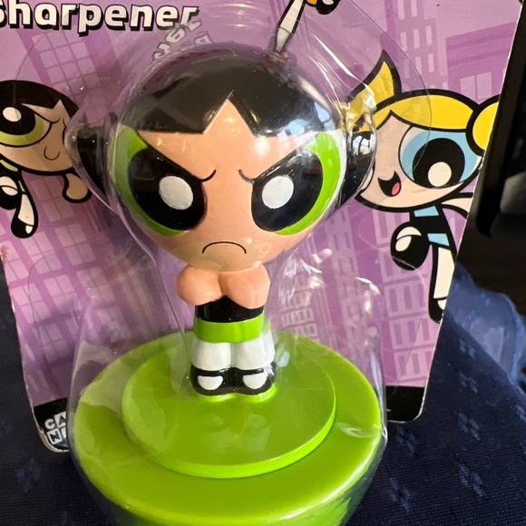 The Powerpuff Girls Buttercup 2001 3D Molded Sharpener In Package - Picture 2 of 9